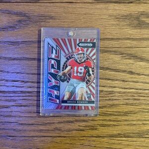 Brock Bowers Red Football Trading Card Holder